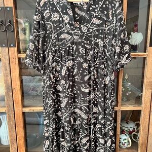 bash brown dress BA&SH Grace Silk Blend Dress XS main image 1